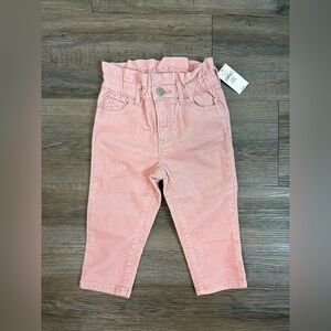 Gap Toddler Girl Curduroy Jeans Pants Pink 2T Just Like Mom NWT